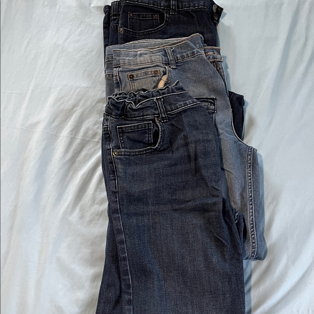 Wonder Nation Straight Fit Denim Jeans set of three